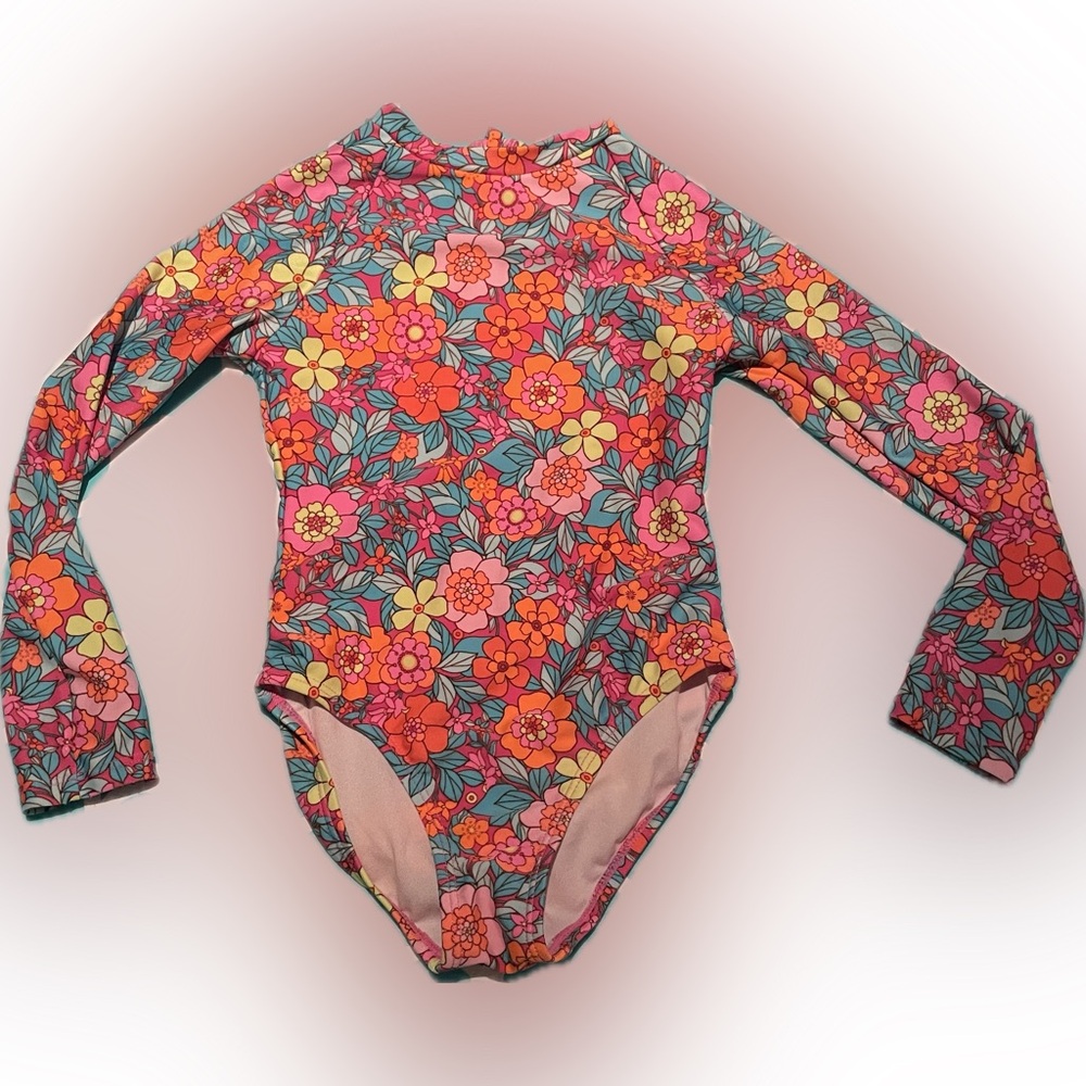 Floral Rash guard Swimsuit